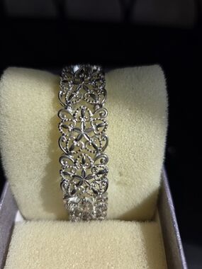Silver Filigree  Link Bracelet - Prime Art Jewelry